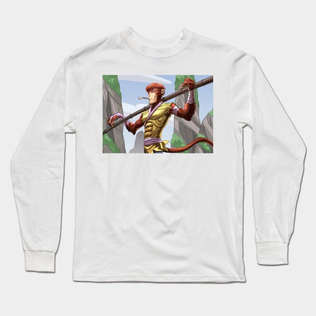 Monkey king Long Sleeve T-Shirt by 	 FatharaniYasmin